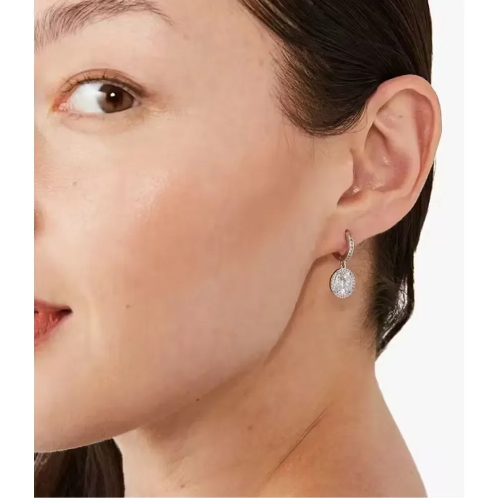 Kate Spade NEW Something Sparkly huggie earrings - Picture 3 of 8